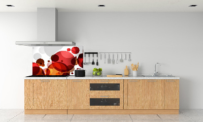 Spatscherm keuken Cirkelabstractie