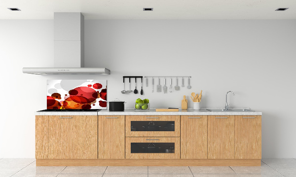 Spatscherm keuken Cirkelabstractie