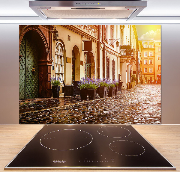 Spatplaat keuken Krakau, Polen