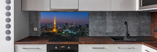 Spatscherm keuken Tokyo Tower