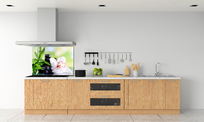 Glazen achterwand keuken Orchidee