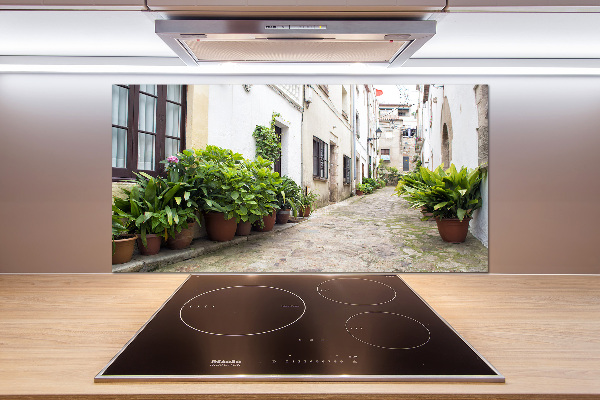 Spatplaat keuken Een charmante straat