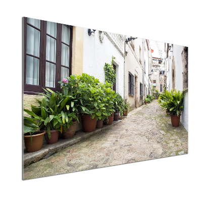 Spatplaat keuken Een charmante straat