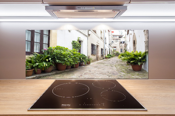 Spatplaat keuken Een charmante straat