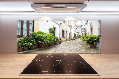 Spatplaat keuken Een charmante straat