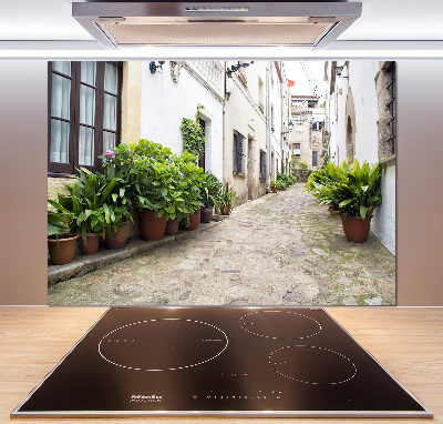 Spatplaat keuken Een charmante straat