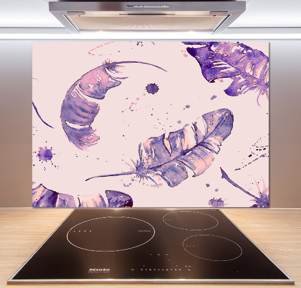 Keuken achterwand veren