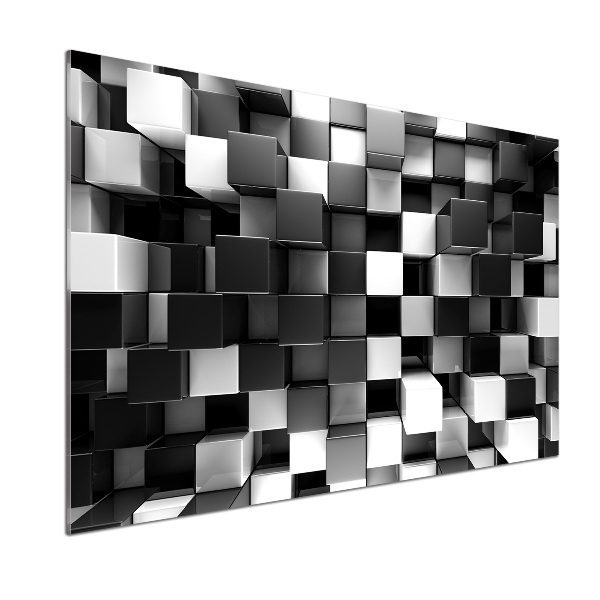 Spatplaat keuken Kubusabstractie