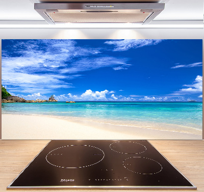 Spatscherm keuken Tropisch strand