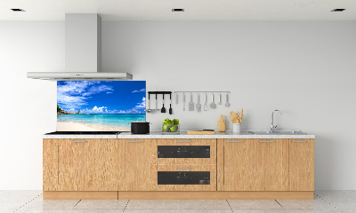 Spatscherm keuken Tropisch strand