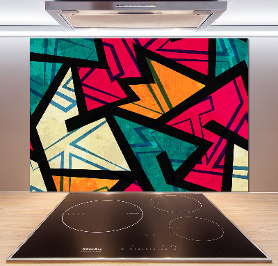 Glazen achterwand keuken Geometrische achtergrond