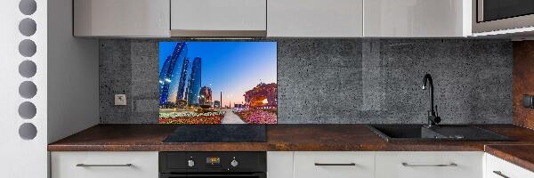 Keuken achterwand Straten van Abu Dhabi