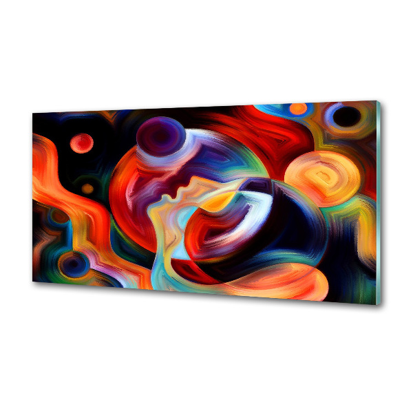 Spatscherm keuken Abstractie