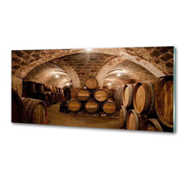 Glazen achterwand keuken Vaten in de wijngaard