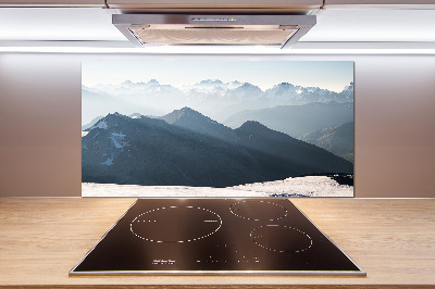 Achterwand keuken Bergtoppen