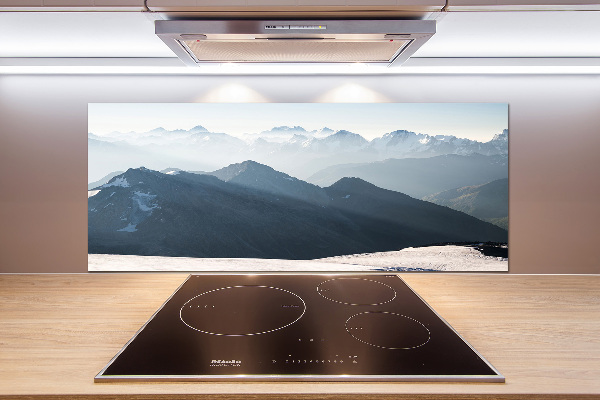Achterwand keuken Bergtoppen