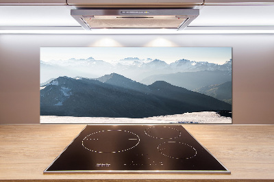 Achterwand keuken Bergtoppen