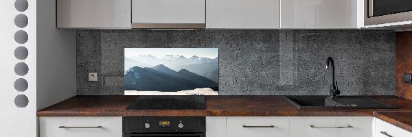 Achterwand keuken Bergtoppen