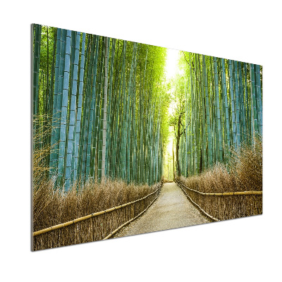 Spatscherm keuken Bamboebos