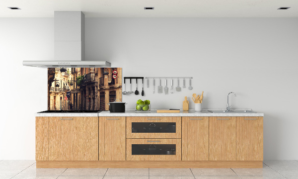 Achterwand keuken Straten van Barcelona