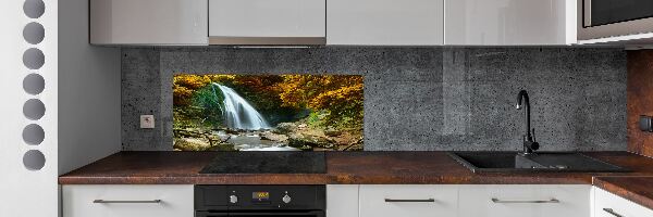 Spatplaat keuken Waterval in het bos
