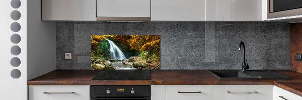 Spatplaat keuken Waterval in het bos