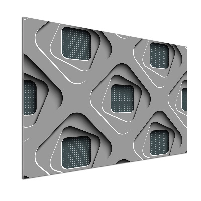 Glazen achterwand keuken 3D-abstractie