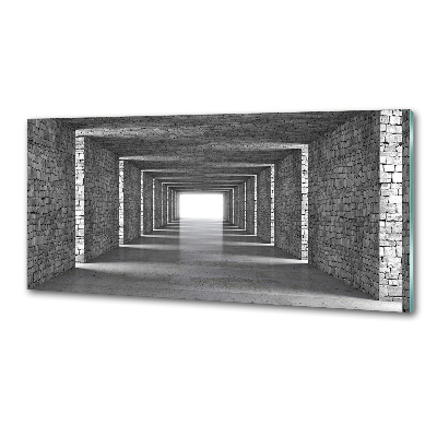 Spatplaat keuken Bakstenen tunnel