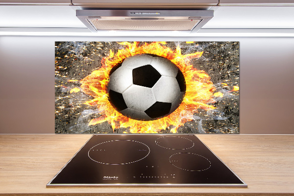 Keuken achterwand Brandende voetbalzaag