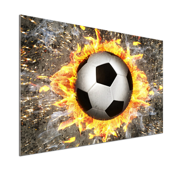 Keuken achterwand Brandende voetbalzaag