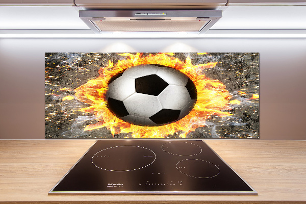 Keuken achterwand Brandende voetbalzaag
