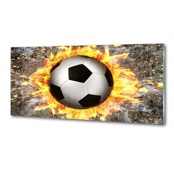 Keuken achterwand Brandende voetbalzaag
