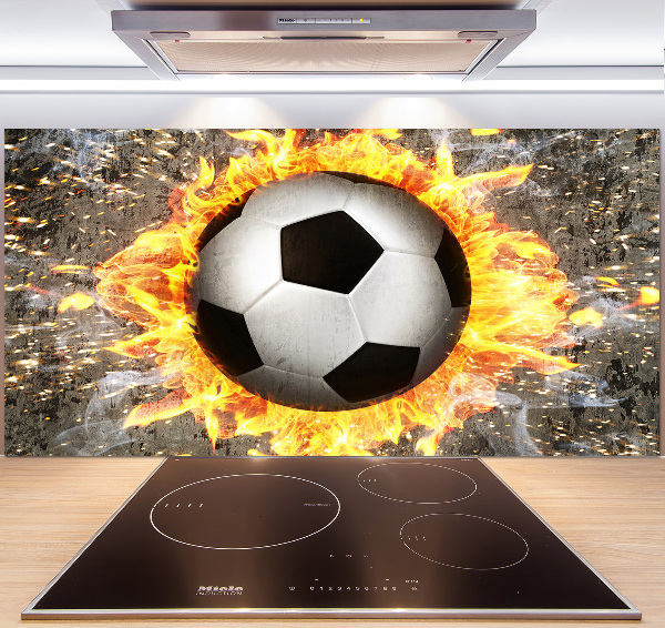 Keuken achterwand Brandende voetbalzaag