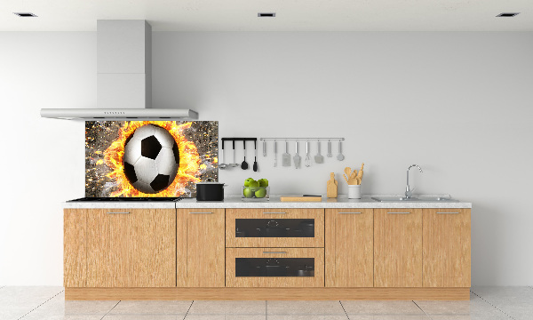 Keuken achterwand Brandende voetbalzaag