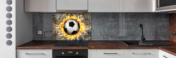 Keuken achterwand Brandende voetbalzaag