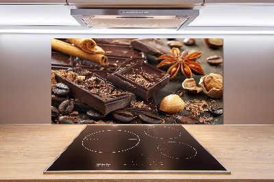 Spatplaat keuken Chocolade