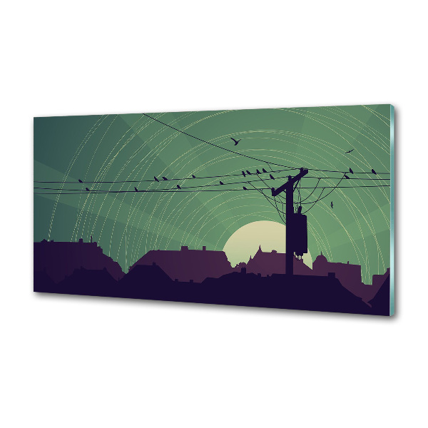 Keuken achterwand Vogelstad