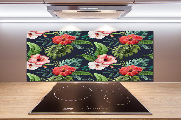 Keuken achterwand Tropische bloemen