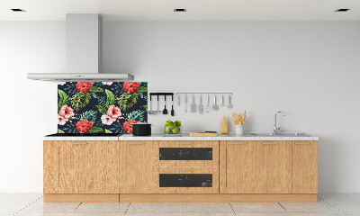 Keuken achterwand Tropische bloemen