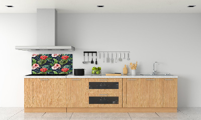Keuken achterwand Tropische bloemen