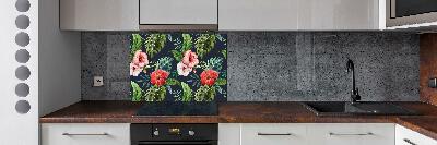 Keuken achterwand Tropische bloemen