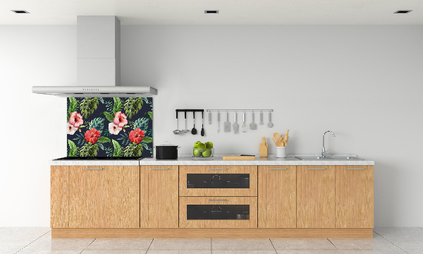 Keuken achterwand Tropische bloemen