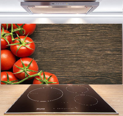 Spatplaat keuken Tomaten op hout