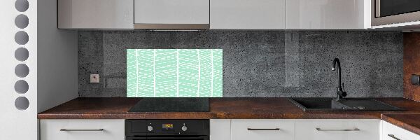 Spatplaat keuken Visgraatpatroon