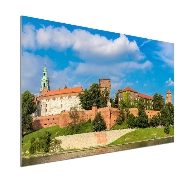 Glazen achterwand keuken Krakau, Polen