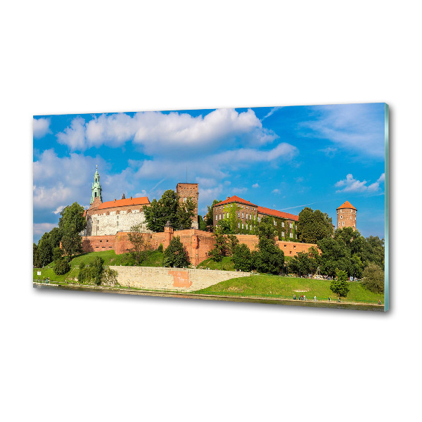 Glazen achterwand keuken Krakau, Polen