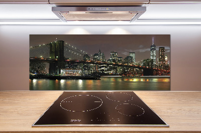 Achterwand keuken New York 's nachts