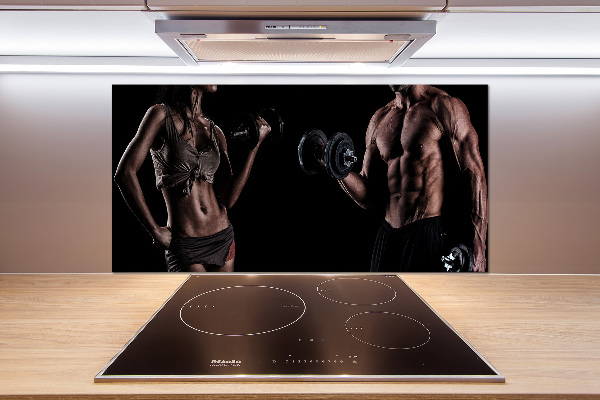 Glazen achterwand keuken Spieropbouw