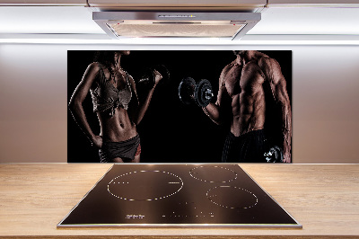 Glazen achterwand keuken Spieropbouw