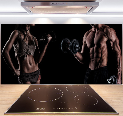 Glazen achterwand keuken Spieropbouw